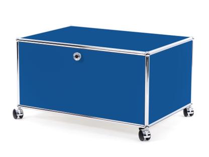 USM Haller Printer Container 75 cm|Gentian blue RAL 5010|With castors