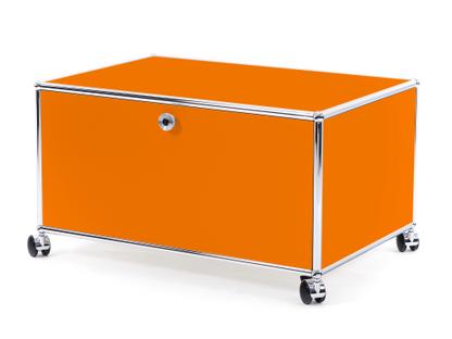 USM Haller Printer Container 75 cm|Pure orange RAL 2004|With castors