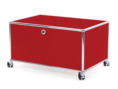 USM Haller Printer Container 75 cm|USM ruby red|With castors