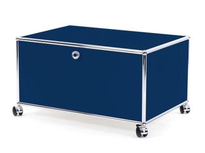 USM Haller Printer Container 75 cm|Steel blue RAL 5011|With castors