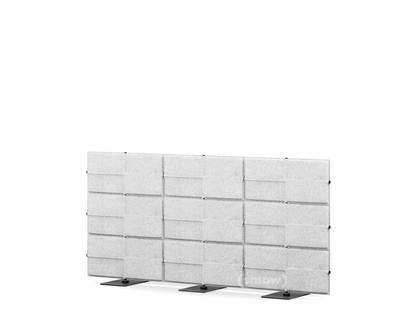 USM Privacy Panels Acoustic Wall 2,25 m (3 elements)|1,09 m (3 elements)|Light grey