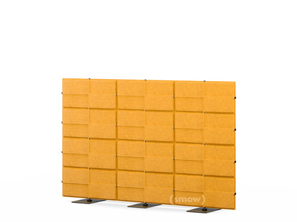 USM Privacy Panels Acoustic Wall 2,25 m (3 elements)|1,44 m (4 elements)|Yellow