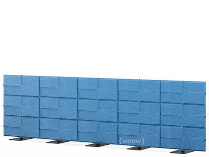 USM Privacy Panels Acoustic Wall 3,75 m (5 elements)|1,09 m (3 elements)|Blue