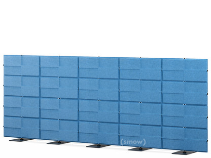 USM Privacy Panels Acoustic Wall 3,75 m (5 elements)|1,44 m (4 elements)|Blue