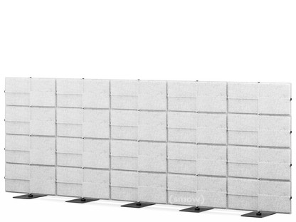USM Privacy Panels Acoustic Wall 3,75 m (5 elements)|1,44 m (4 elements)|Light grey