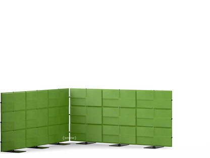 USM Privacy Panels Acoustic Corner 2,25 m (3 elements)|1,09 m (3 elements)|2,25 m (3 elements)|Green