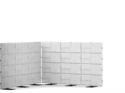 USM Privacy Panels Acoustic Corner 2,25 m (3 elements)|1,44 m (4 elements)|2,25 m (3 elements)|Light grey