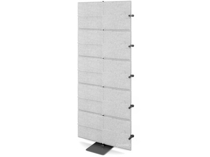 USM Privacy Panels Acoustic Wall Extension With corner connector (for 90° angle)|1,79 m (5 elements)|Light grey