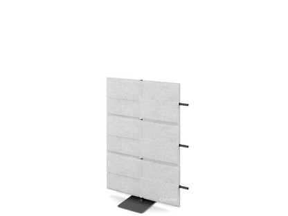 USM Privacy Panels Acoustic Wall Extension With panel connector (for straight walls)|1,09 m (3 elements)|Light grey