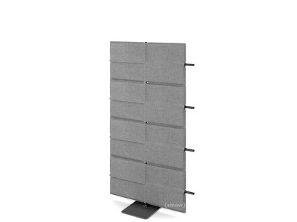 USM Privacy Panels Acoustic Wall Extension With panel connector (for straight walls)|1,44 m (4 elements)|Anthracite