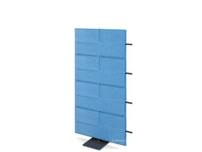 USM Privacy Panels Acoustic Wall Extension With panel connector (for straight walls)|1,44 m (4 elements)|Blue