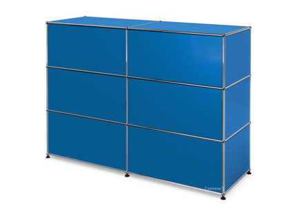USM Haller Counter Type 1 Gentian blue RAL 5010|150 cm (2 elements)|50 cm