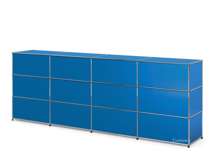 USM Haller Counter Type 1 Gentian blue RAL 5010|300 cm (4 elements)|50 cm