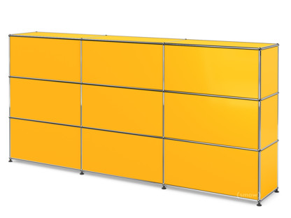 USM Haller Counter Type 1 Golden yellow RAL 1004|225 cm (3 elements)|35 cm