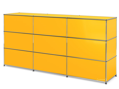 USM Haller Counter Type 1 Golden yellow RAL 1004|225 cm (3 elements)|50 cm