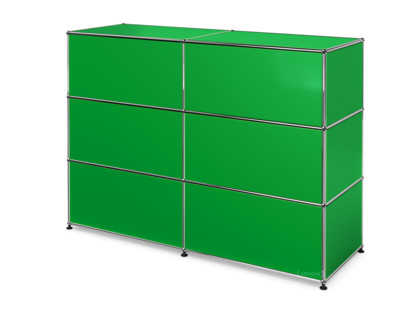 USM Haller Counter Type 1 USM green|150 cm (2 elements)|50 cm