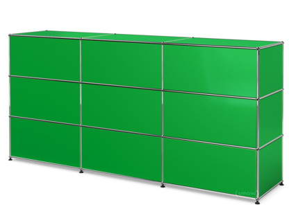 USM Haller Counter Type 1 USM green|225 cm (3 elements)|50 cm