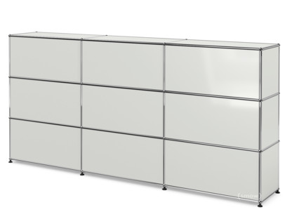 USM Haller Counter Type 1 Light grey RAL 7035|225 cm (3 elements)|35 cm