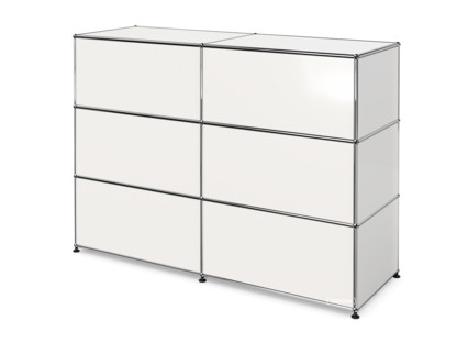 USM Haller Counter Type 1 Pure white RAL 9010|150 cm (2 elements)|50 cm