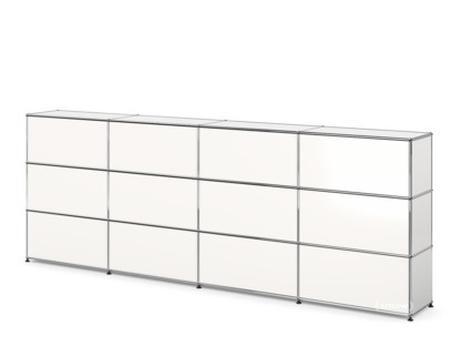 USM Haller Counter Type 1 Pure white RAL 9010|300 cm (4 elements)|35 cm