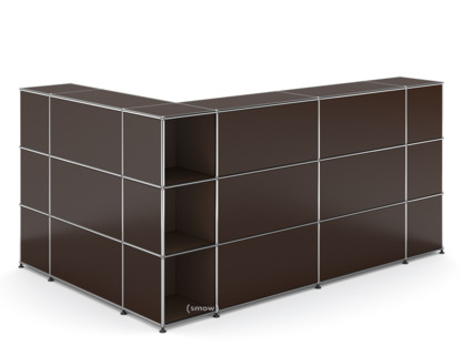 USM Haller Counter Type 4 USM brown|Corner open