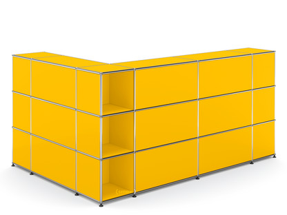 USM Haller Counter Type 4 Golden yellow RAL 1004|Corner open