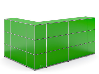 USM Haller Counter Type 4 USM green|Corner closed