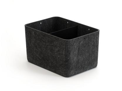 USM Inos Box W 22,3 x H 19 cm|Anthracite |Partition 1