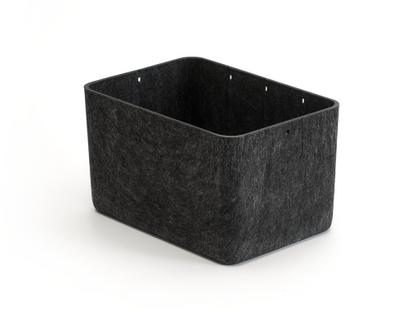 USM Inos Box W 22,3 x H 19 cm|Anthracite |Without partitions