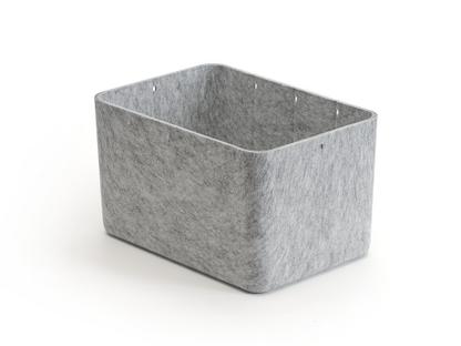 USM Inos Box W 22,3 x H 19 cm|Light grey|Without partitions