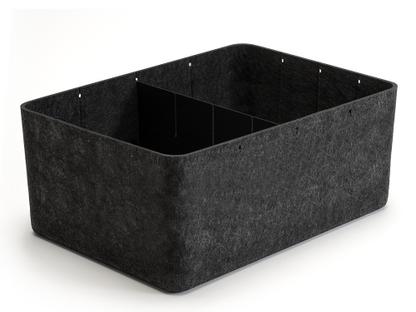 USM Inos Box W 45,3 x H 19 cm|Anthracite |Partition 1