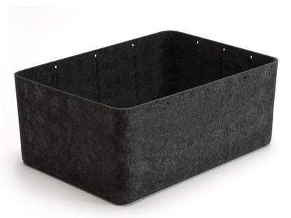 USM Inos Box W 45,3 x H 19 cm|Anthracite |Without partitions