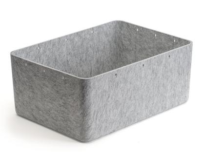 USM Inos Box W 45,3 x H 19 cm|Light grey|Without partitions