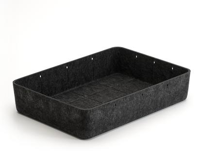 USM Inos Box W 45,3 x H 9,5 cm|Anthracite |Without partitions
