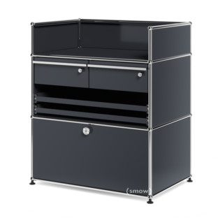 USM Haller Surgery Sideboard Anthracite RAL 7016|All compartments with a lock