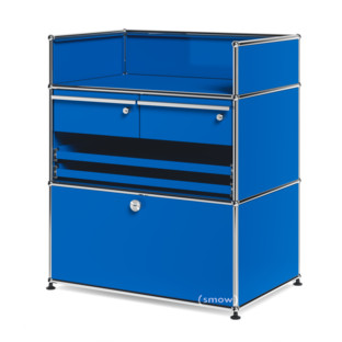 USM Haller Surgery Sideboard Gentian blue RAL 5010|All compartments with a lock