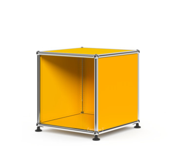 USM Haller Waiting Room Table H 35 x W 35 x D 35 cm|Golden yellow RAL 1004