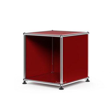 USM Haller Waiting Room Table H 35 x W 35 x D 35 cm|USM ruby red