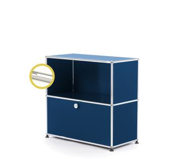 USM Haller E Sideboard M with Compartment Lighting Steel blue RAL 5011|Cool white
