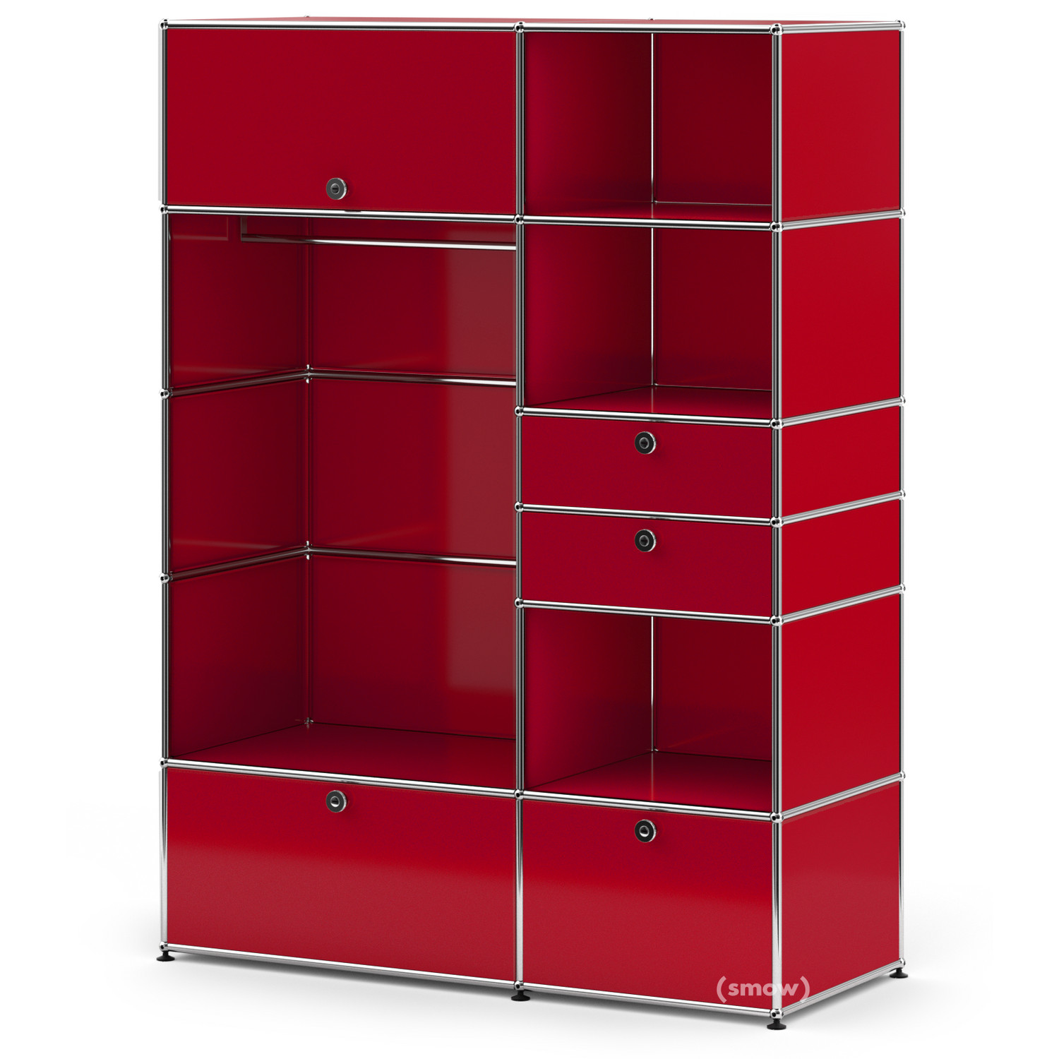 USM Haller Wardrobe Model I, USM ruby red | USM Haller | USM Haller  Wardrobes - Designer furniture from