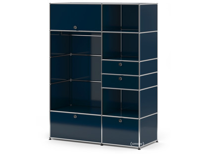 USM Haller Wardrobe Model I Steel blue RAL 5011