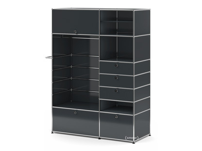 USM Haller Wardrobe Model II Anthracite RAL 7016