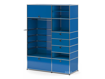 USM Haller Wardrobe Model II Gentian blue RAL 5010