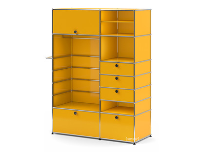 USM Haller Wardrobe Model II Golden yellow RAL 1004