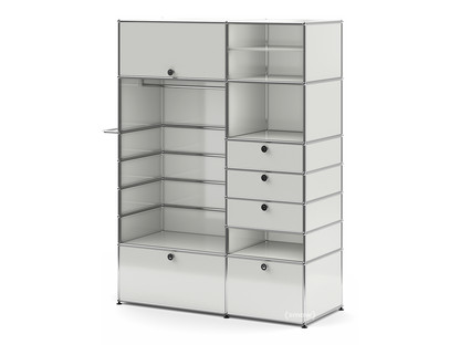 USM Haller Wardrobe Model II Light grey RAL 7035