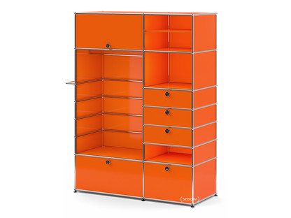 USM Haller Wardrobe Model II Pure orange RAL 2004