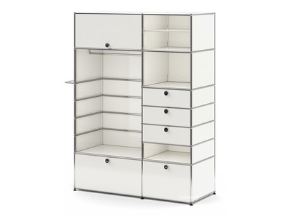 USM Haller Wardrobe Model II Pure white RAL 9010