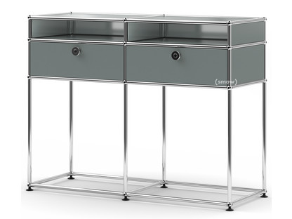 USM Haller Console Table Mid grey RAL 7005