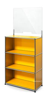 USM Haller Counter M with Security Screen Golden yellow RAL 1004|With feet
