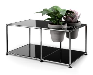 USM Haller Plant World Side Table Graphite black RAL 9011|Basalt